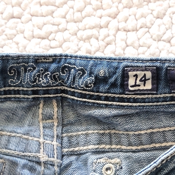 ***Miss Me Girls Blue Skinny Jeans sz. 14 - Picture 6 of 14